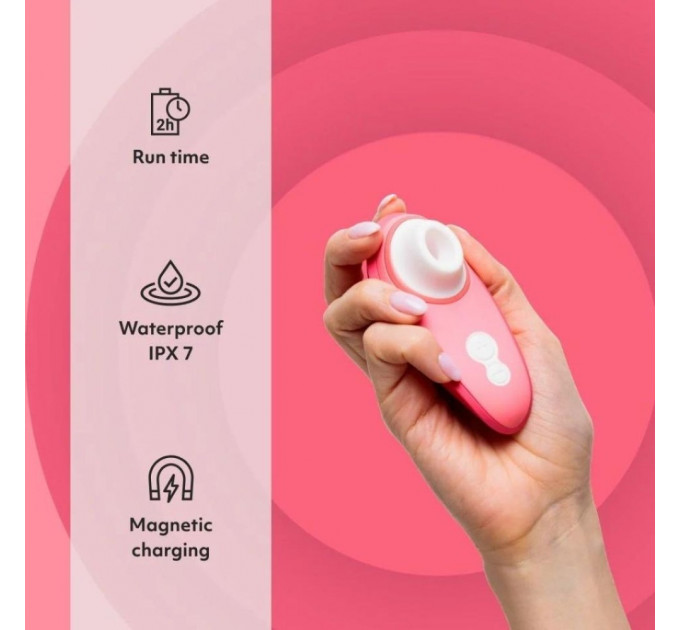 Вакуумный клиторальный вибратор Womanizer Liberty 2 Vibrant Rose, розовый