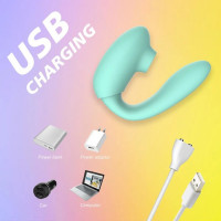 Вибратор двойной стимуляции Every Night Toys вакуум с эффектом посасывания и стимуляция точки G