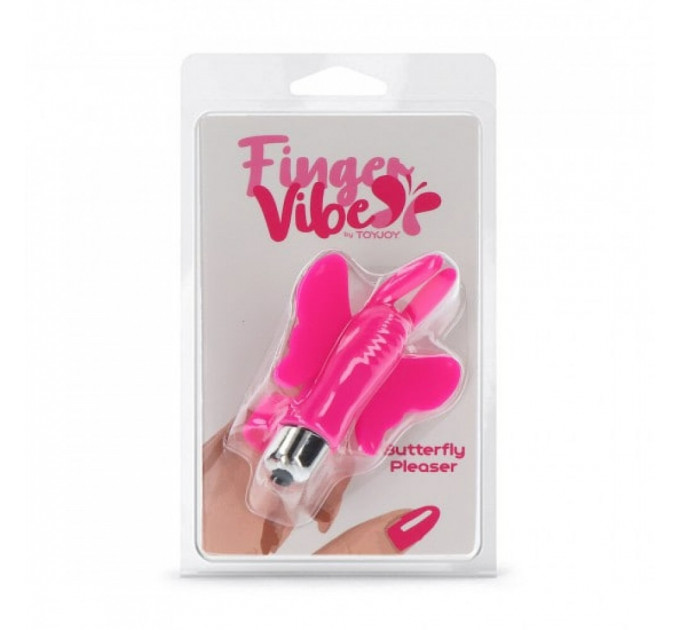 Вибратор на палец ToyJoy Butterfly Pleaser, розовый
