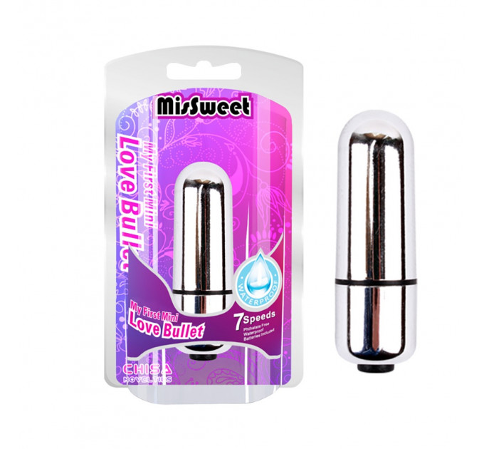 Вибропуля Chisa MisSweet Love Bullet, серебристый