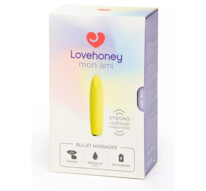 Вибропуля Lovehoney Mon Ami Bullet, желтая