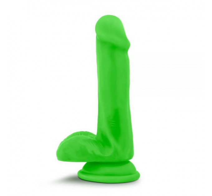 T331187 Фаллоимитатор с двойной плотностью NEO ELITE COCK W. BALLS NEON GREEN