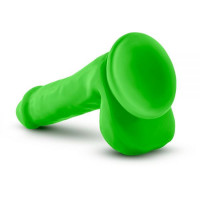 T331187 фалоімітатор з подвійною щільністю NEO ELITE COCK W. BALLS NEON GREEN