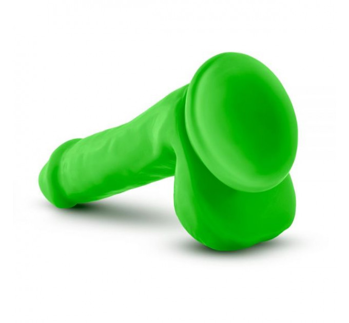 T331187 Фаллоимитатор с двойной плотностью NEO ELITE COCK W. BALLS NEON GREEN