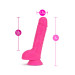 Фаллоимитатор с двойной плотностью Blush NEO 9 INCH DUAL DENSITY DILDO NEON PINK