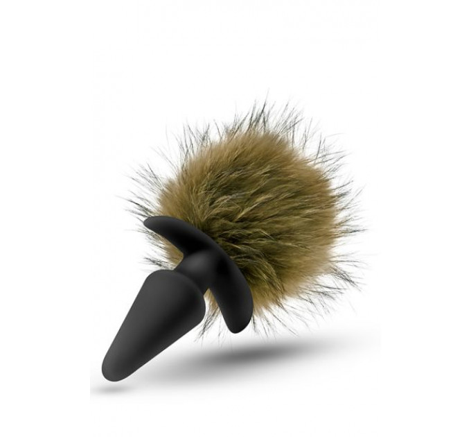 Анальна пробка з помпоном POM PLUGS BROWN