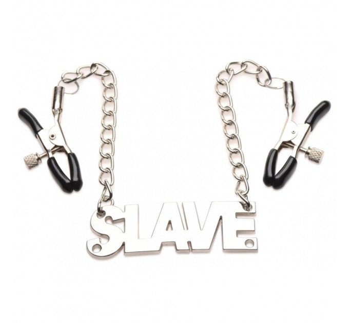 Зажимы для сосков с надписью SLAVE от Master Series