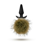 Анальна пробка з помпоном POM PLUGS BROWN