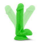 T331187 Фаллоимитатор с двойной плотностью NEO ELITE COCK W. BALLS NEON GREEN