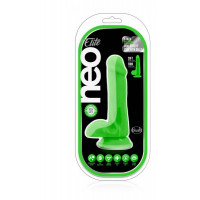 T331187 фалоімітатор з подвійною щільністю NEO ELITE COCK W. BALLS NEON GREEN