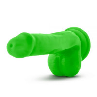 T331187 фалоімітатор з подвійною щільністю NEO ELITE COCK W. BALLS NEON GREEN