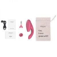 Інноваційний безконтактний стимулятор Womanizer Duo Raspberry, Рожевий