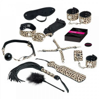 Набір БДСМ 10 предметів Master & Slave, Leopard