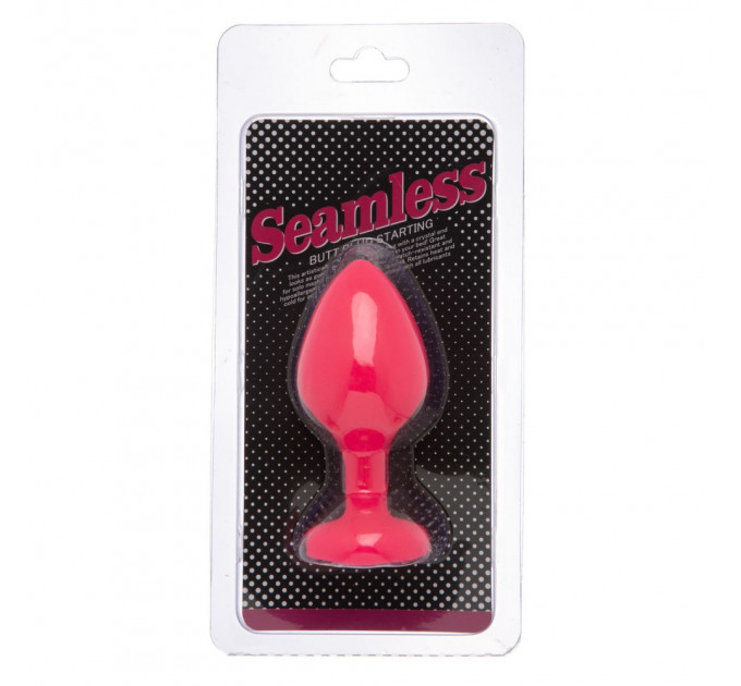 Анальна пробка Pink Silicone Heart White Shape S