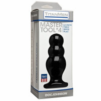 Анальна пробка Doc Johnson Master Tool #4 для фістингу, чорна