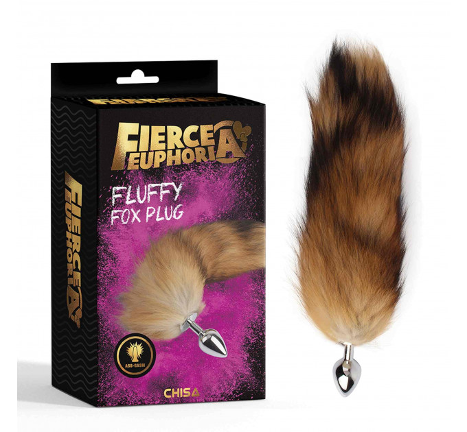 Анальна пробка Chisa Fierce Euphoria Fluffy fox Plug з хвостом лисиці