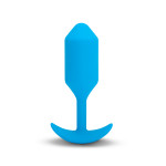 Анальна пробка з вібрацією b-Vibe VIBRATING SNUG PLUG розмір L, синя