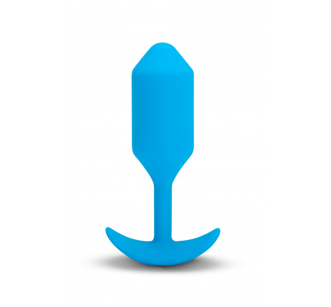 Анальна пробка з вібрацією b-Vibe VIBRATING SNUG PLUG розмір L, синя