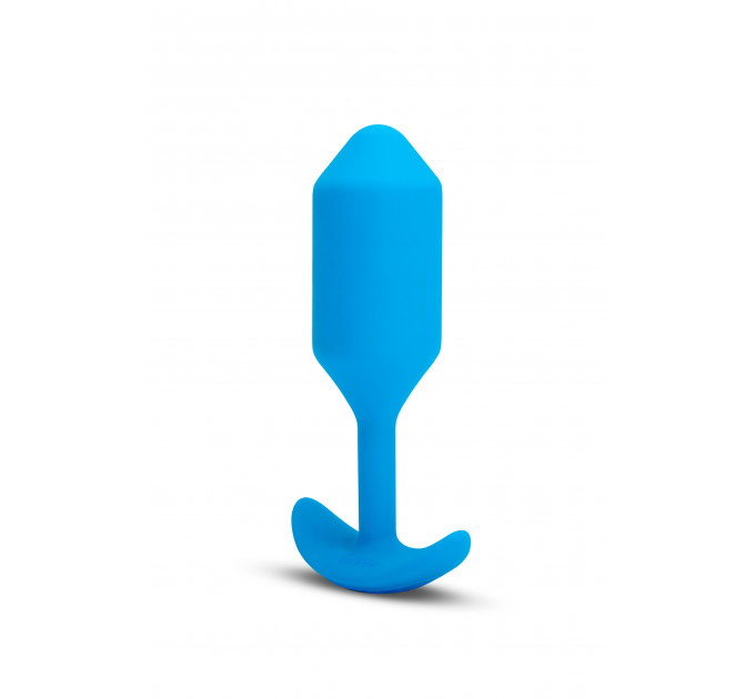 Анальна пробка з вібрацією b-Vibe VIBRATING SNUG PLUG розмір L, синя