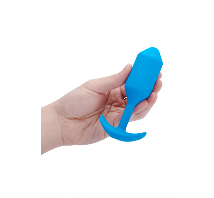 Анальна пробка з вібрацією b-Vibe VIBRATING SNUG PLUG розмір L, синя