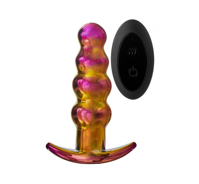 Анальна пробка із вібрацією скляна Dream Toys GLAMOUR GLASS
