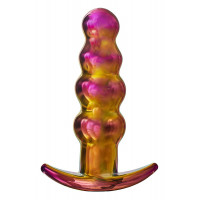 Анальна пробка із вібрацією скляна Dream Toys GLAMOUR GLASS