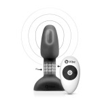 Анальна пробка з вібрацією і кульками, що обертаються Rimming Petite B-Vibe, з пультом, чорна