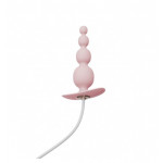 Анальный плаг с вибрацией Qingnan No.8 Mini Vibrating Anal Beads PINK