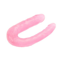 Фаллоимитатор двойной Chisa Hi-Rubber 13 Inch Dildo, розовый