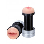 Двухсторонний мастурбатор REALSTUFF 2 IN 1 HUMMER - MOUTH & VAGINA