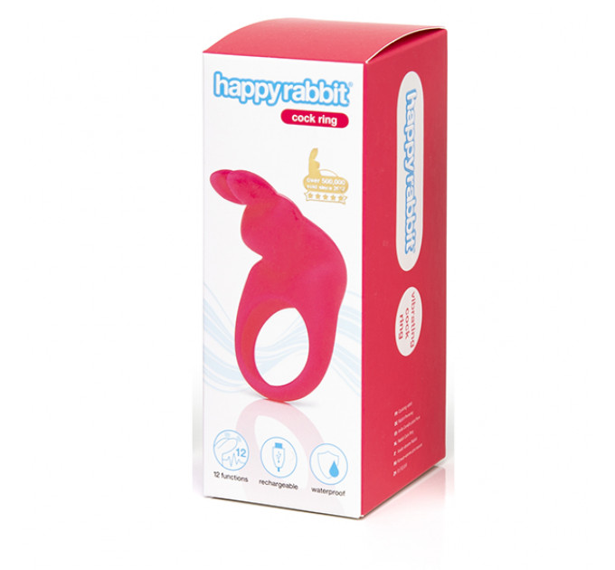 Ерекційне кільце Happy Rabbit Rechargeable Cock Ring Pink