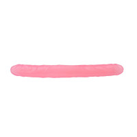 Фаллоимитатор двухсторонний реалистичный Chisa Hi-Rubber, розовый