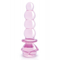 Фаллоимитатор елочка из стекла Dream Toys Glaze Glass в форме бутона розы
