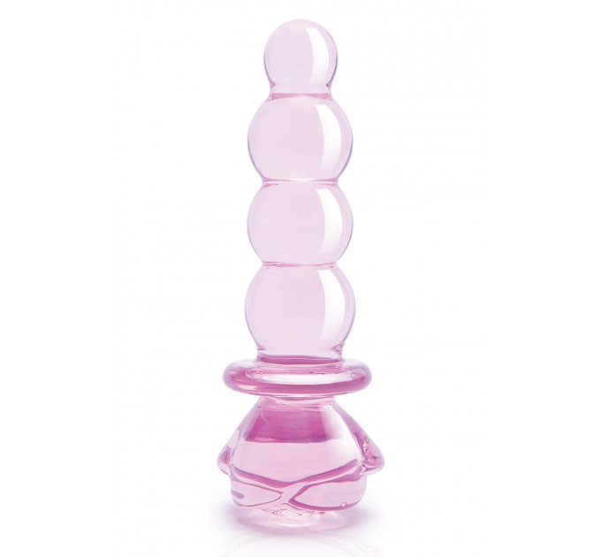 Фалоімітатор ялинка зі скла Dream Toys Glaze Glass у формі бутона троянди