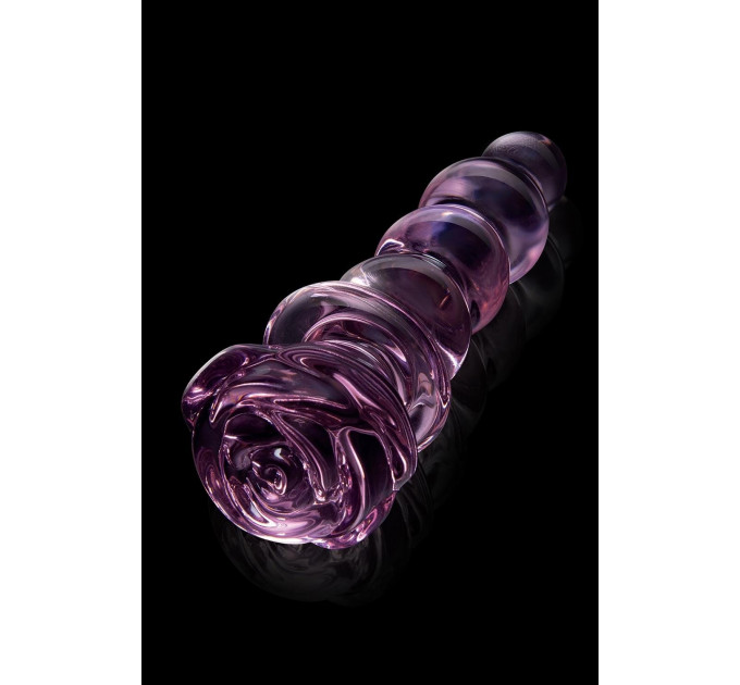 Фалоімітатор ялинка зі скла Dream Toys Glaze Glass у формі бутона троянди
