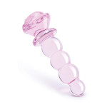Фалоімітатор ялинка зі скла Dream Toys Glaze Glass у формі бутона троянди