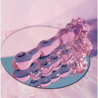 Фаллоимитатор елочка из стекла Dream Toys Glaze Glass в форме бутона розы