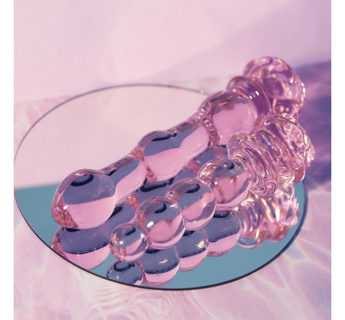 Фалоімітатор ялинка зі скла Dream Toys Glaze Glass у формі бутона троянди