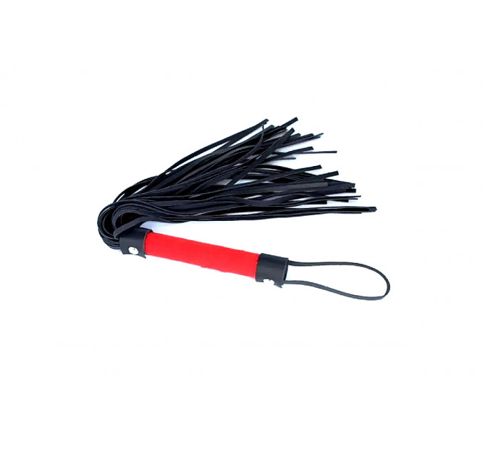 Флоггер DS Fetish Flogger black/red suave
