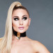 Ошейник широкий черный Kinky Diva Collar Me! с золотистым замочком и ключиком