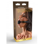 Кляп-шарик c золотой фурнитурой Taboom Ball Gag, черный