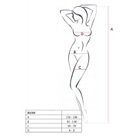 Комбинезон Passion BS069, с открытым доступом, black