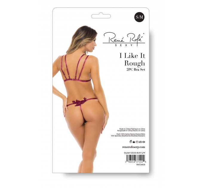 Комплект белья I LIKE IT ROUGH 2PC BRA SET BURGUNDY, S/M