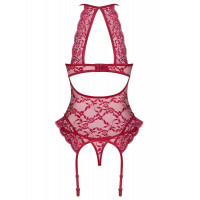 Комплект Obsessive Ivetta корсет та стрінги S/M