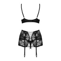 Комплект Obsessive Peonesia 3 предмети S/M