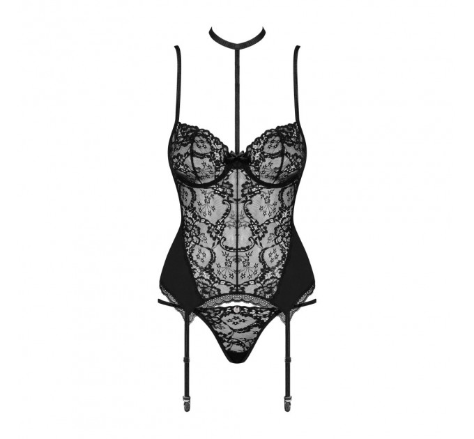 Комплект Obsessive Reneliai сорочка и стринги L/XL
