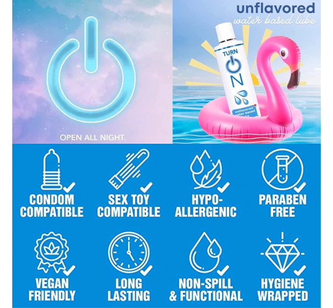 Лубрикант на водной осове WET Turn on Unflavored Water Based Lube 178 мл