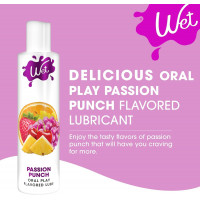 Лубрикант для орального сексу Wet Flavored Passion Punch зі смаком фруктів, 89 мл