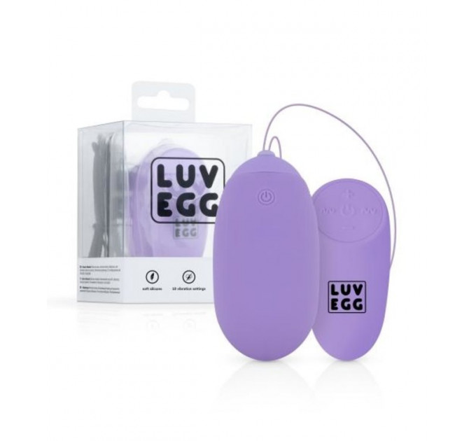Вагинальное яйцо с вибрацией и дистанционным пультом Luv Egg XL лиловое