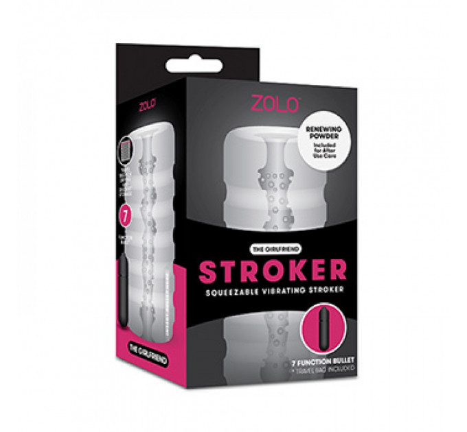 Мастурбатор с вибро ZOLO GIRLFRIEND SQUEEZABLE VIBR. STROKER